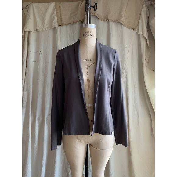 Eileen Fisher Womens Brown Open Front Jacket Sz US XS Viscose/Nylon EUC - Picture 1 of 7